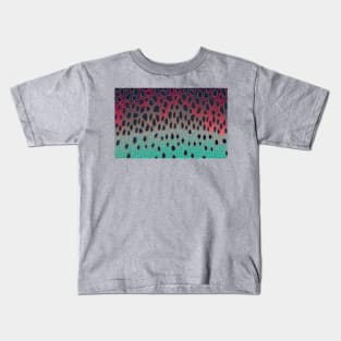 Rainbow Camo Gold Texture Kids T-Shirt